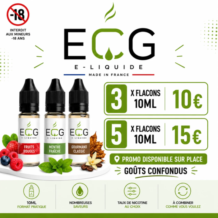 Acheter l’e-liquide USA E-CG à Reims