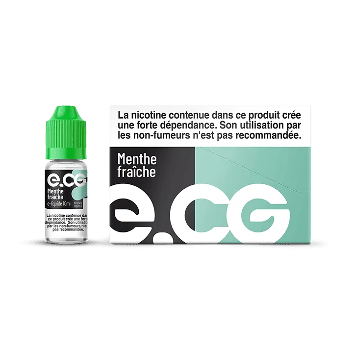 E-liquide e-CG Menthe fraîche à Reims | Bar Tabac du Rond Point