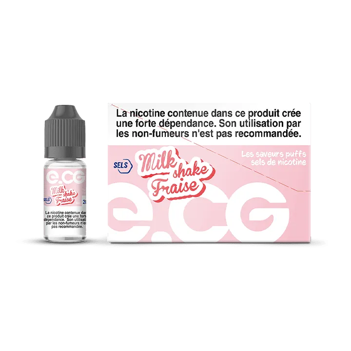 E-liquide e-CG Milkshake fraise à Reims | Bar Tabac du Rond Point