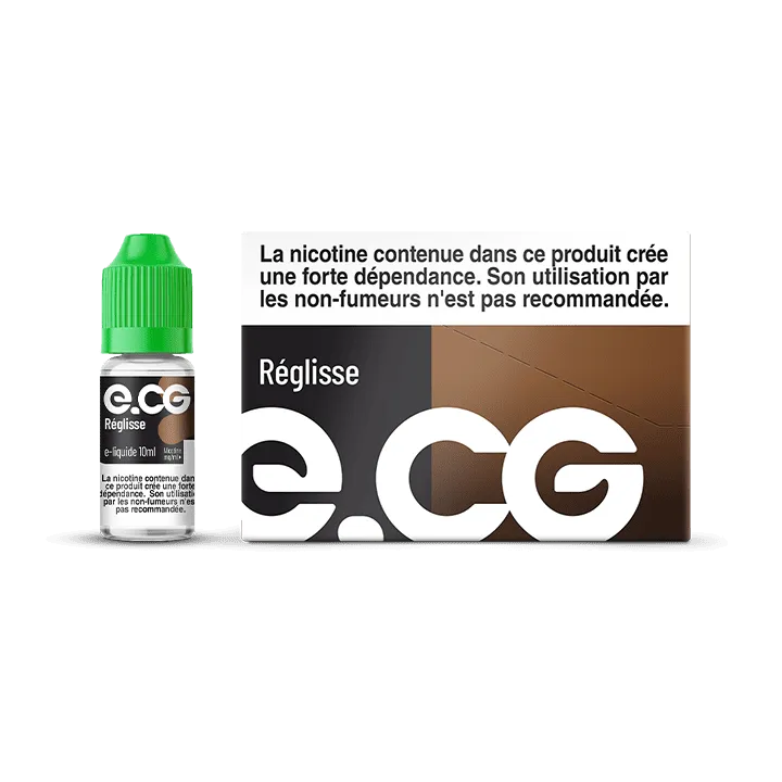 E-liquide e-CG Réglisse à Reims | Bar Tabac du Rond Point
