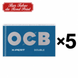 Feuilles à rouler OCB X-PERT Double - lot de 5 carnets