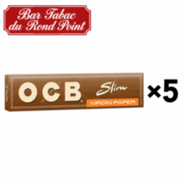 Feuilles à rouler OCB Virgin Slim - lot de 5 carnets