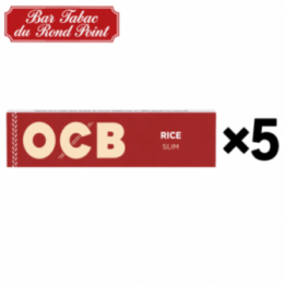 Feuilles à rouler OCB Rice Slim - lot de 5 carnets