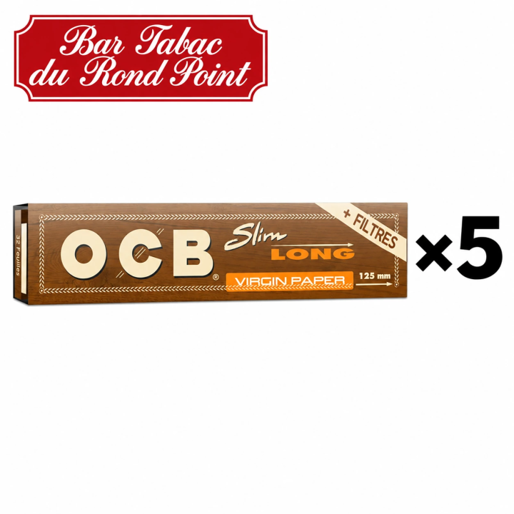 Feuilles à rouler OCB Virgin Slim + Tips